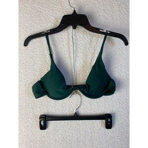 3 for $15 Bikini Bathing Suit Top Dark Green Size Small NWOT